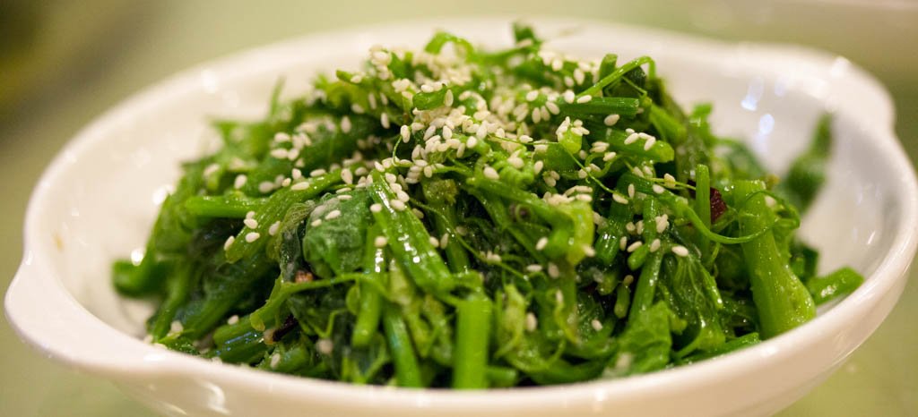 Cooked Pea Shoots