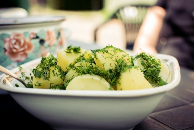 Fresh Dill on Potatoes