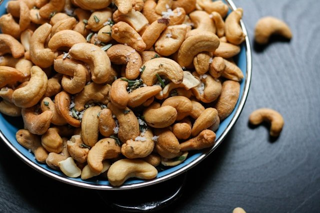 Cashew Nuts in a Bowl